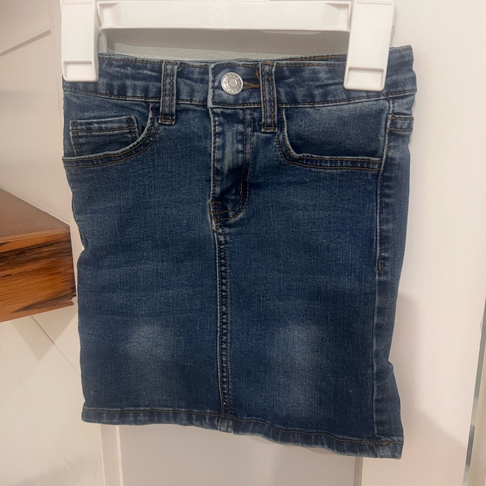 Classic Blue Denim Kids Skirt